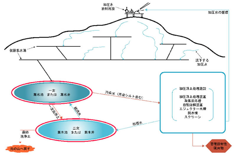 この性質を利用し、従来の除染方法では対応しきれない山林の除染も可能としています。(特許出願済み)